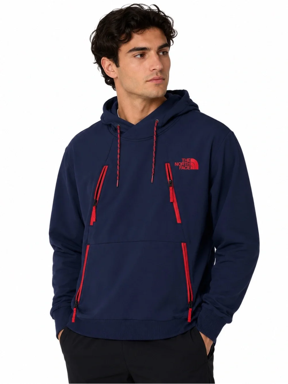 The North Face Full Zip Hoodie Jacket Navy Blue